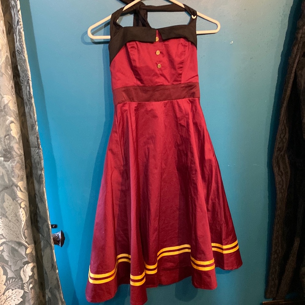 Disney dress shop halter dress tower of terror pin up style